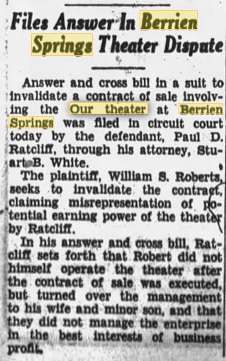 Berry Theatre - 1940 25 Mar